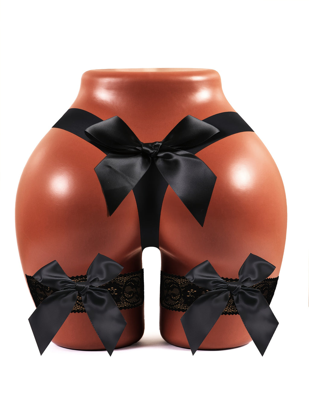 Two Garter Belts with Bows + 1 Bowknot Panty