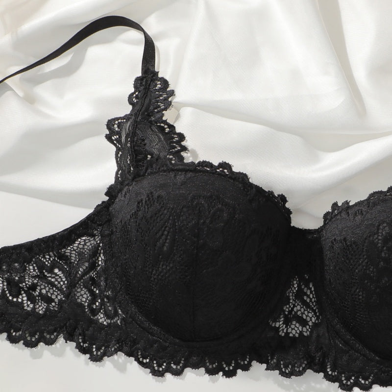Sexy Bra Set, Lace, New Breathable Ultra-thin Anti-sagging Lingerie, Women's Underwear Set