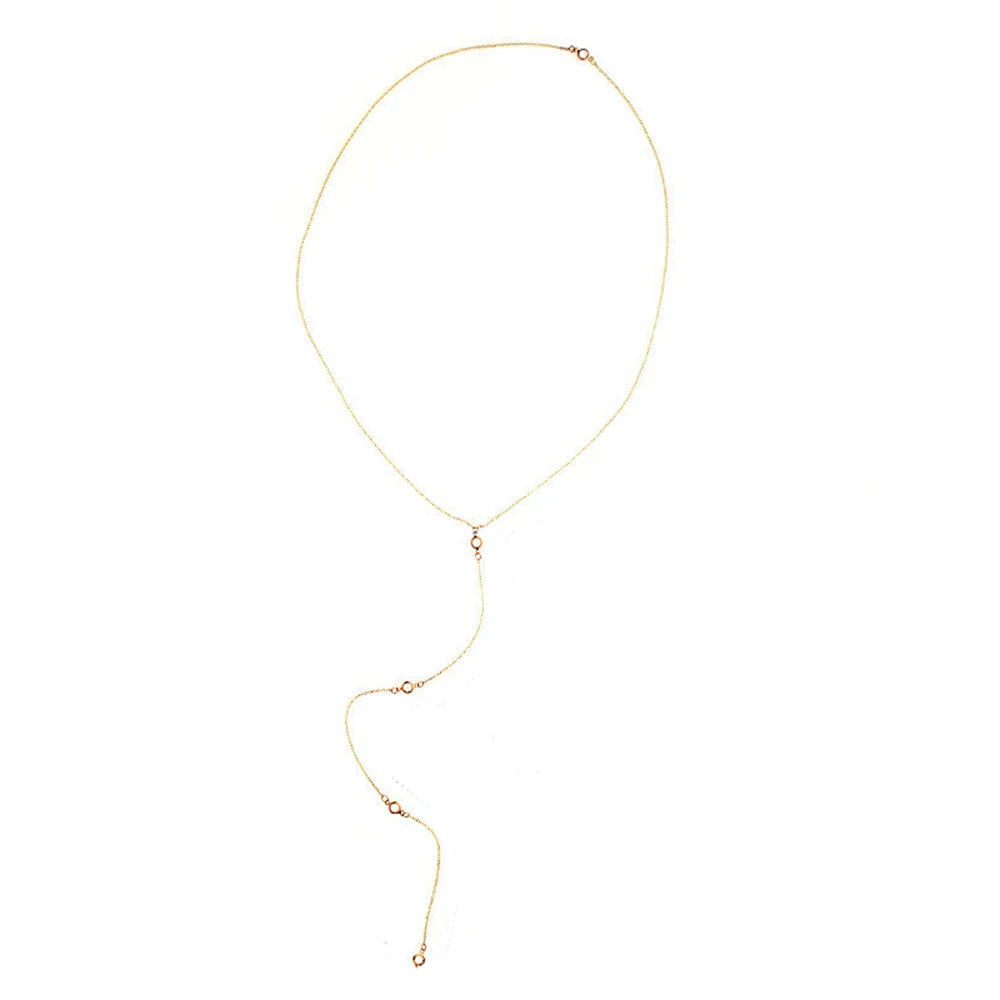 Stainless Steel Crystal Belly Body Chain