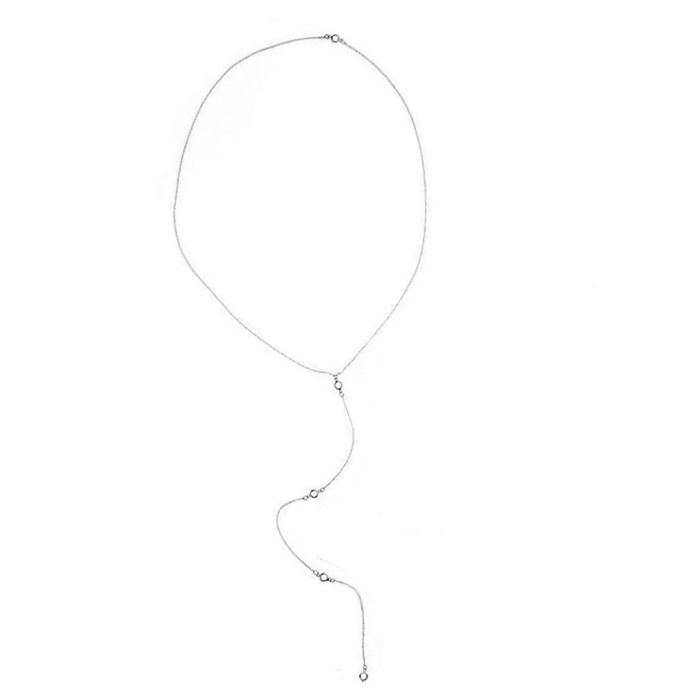 Stainless Steel Crystal Belly Body Chain