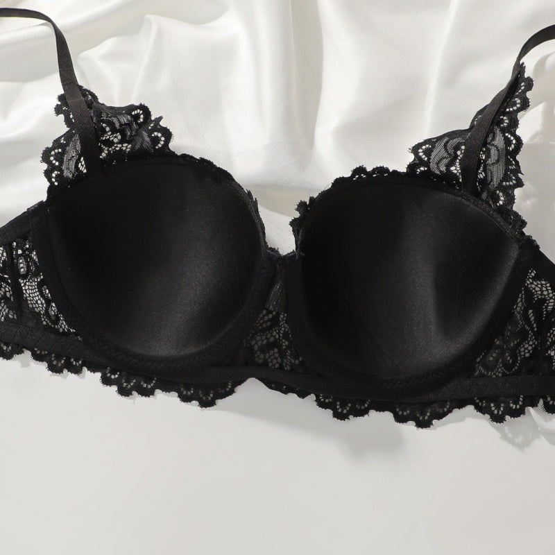 Sexy Bra Set, Lace, New Breathable Ultra-thin Anti-sagging Lingerie, Women's Underwear Set