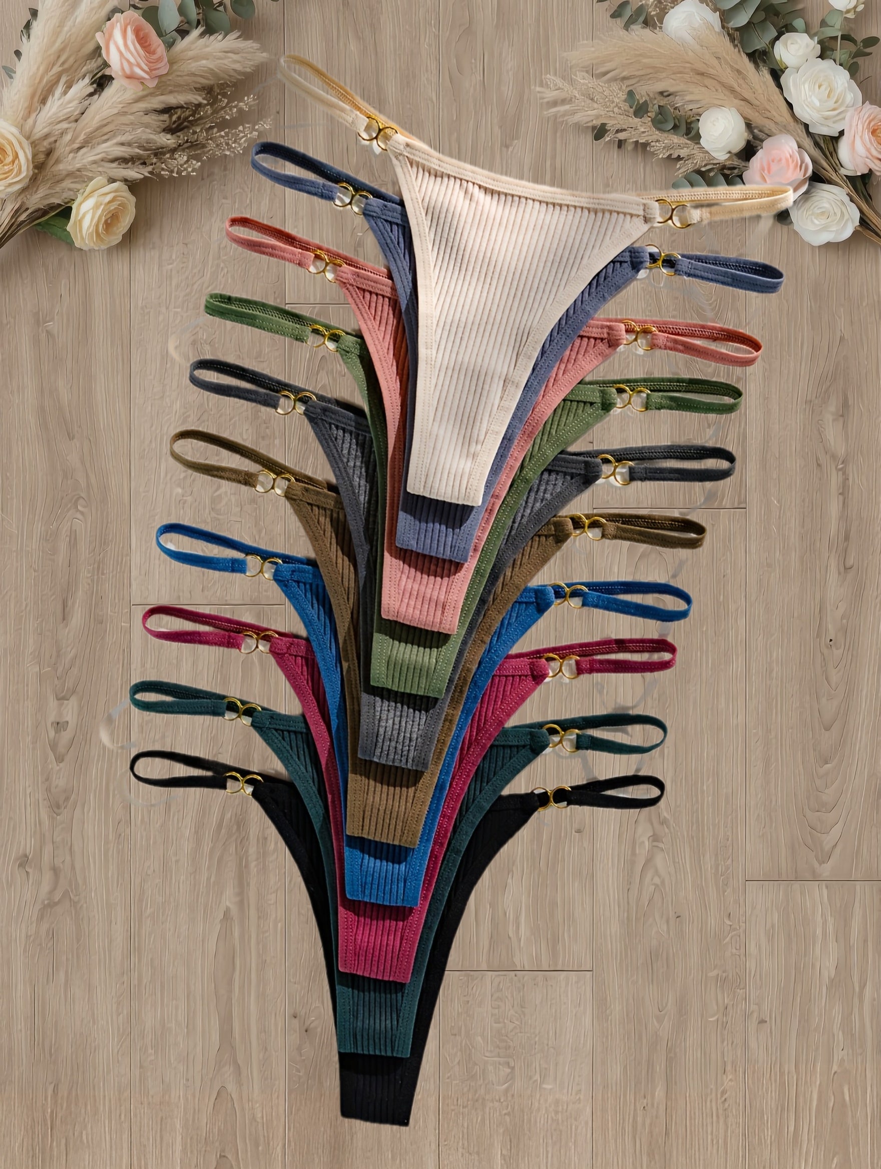 10-Pack Thong Panties